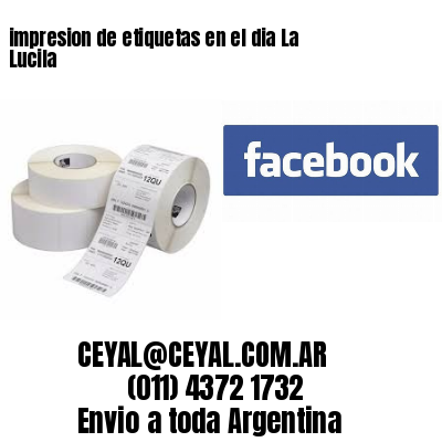 impresion de etiquetas en el dia La Lucila