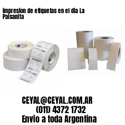 impresion de etiquetas en el dia La Paisanita