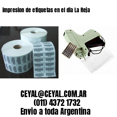 impresion de etiquetas en el dia La Reja