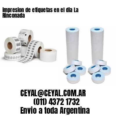 impresion de etiquetas en el dia La Rinconada
