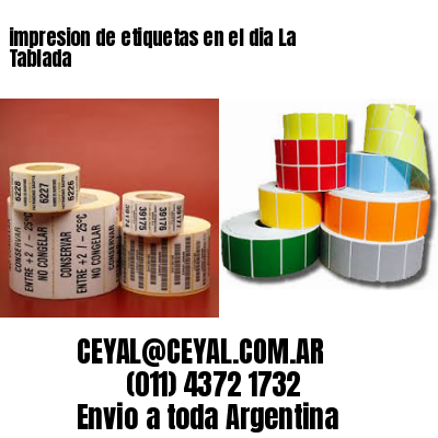 impresion de etiquetas en el dia La Tablada
