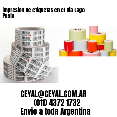 impresion de etiquetas en el dia Lago Puelo
