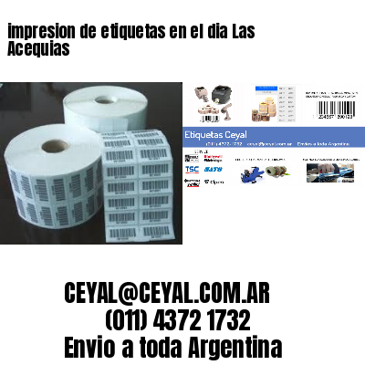 impresion de etiquetas en el dia Las Acequias