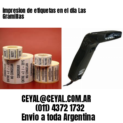 impresion de etiquetas en el dia Las Gramillas