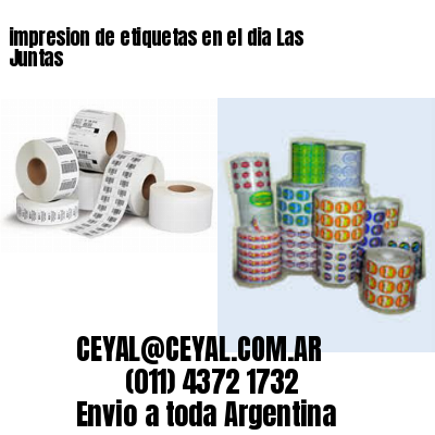 impresion de etiquetas en el dia Las Juntas