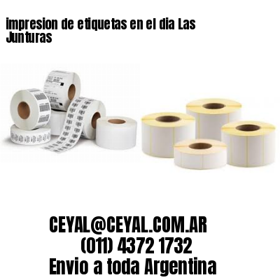 impresion de etiquetas en el dia Las Junturas