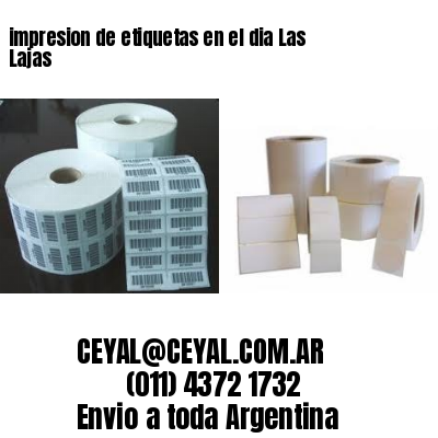 impresion de etiquetas en el dia Las Lajas
