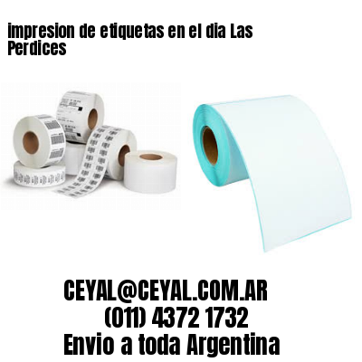 impresion de etiquetas en el dia Las Perdices
