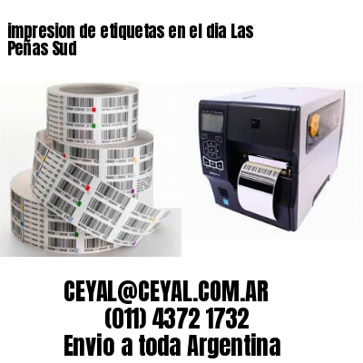 impresion de etiquetas en el dia Las Peñas Sud