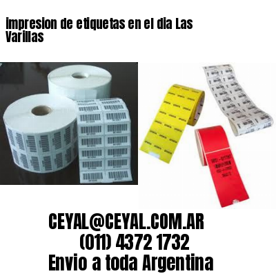 impresion de etiquetas en el dia Las Varillas