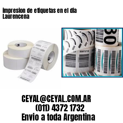 impresion de etiquetas en el dia Laurencena