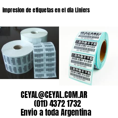 impresion de etiquetas en el dia Liniers