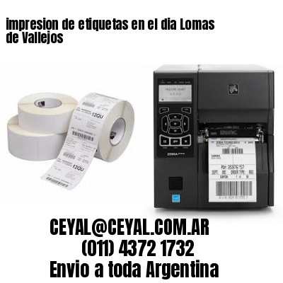 impresion de etiquetas en el dia Lomas de Vallejos
