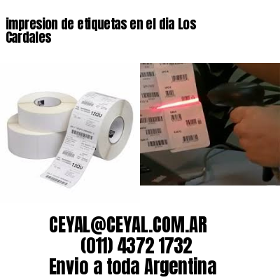 impresion de etiquetas en el dia Los Cardales