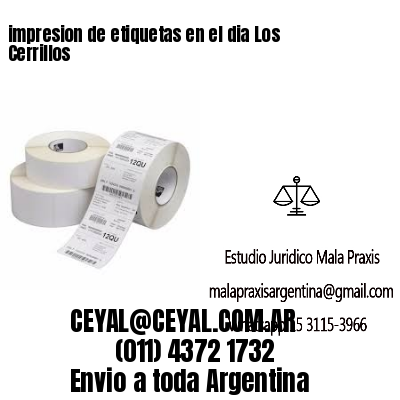 impresion de etiquetas en el dia Los Cerrillos
