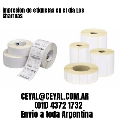 impresion de etiquetas en el dia Los Charruas