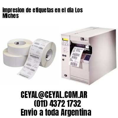 impresion de etiquetas en el dia Los Miches