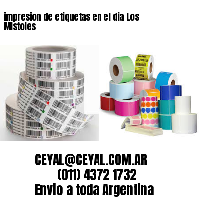 impresion de etiquetas en el dia Los Mistoles
