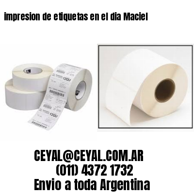 impresion de etiquetas en el dia Maciel