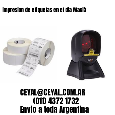 impresion de etiquetas en el dia Maciá