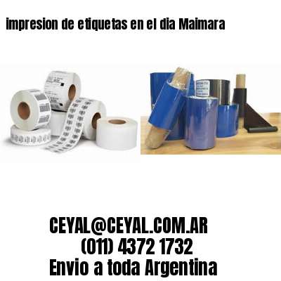 impresion de etiquetas en el dia Maimara