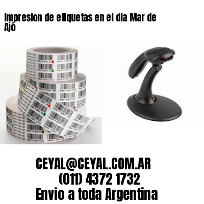 impresion de etiquetas en el dia Mar de Ajó