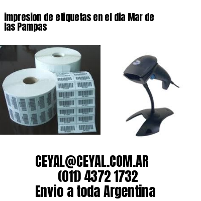 impresion de etiquetas en el dia Mar de las Pampas