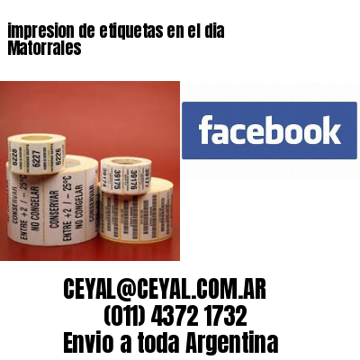 impresion de etiquetas en el dia Matorrales