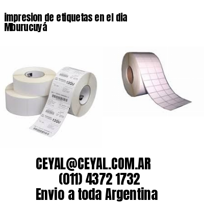 impresion de etiquetas en el dia Mburucuyá