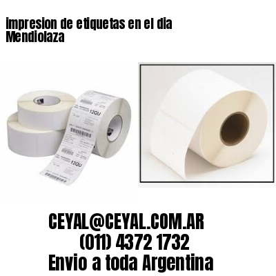 impresion de etiquetas en el dia Mendiolaza