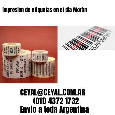 impresion de etiquetas en el dia Morón
