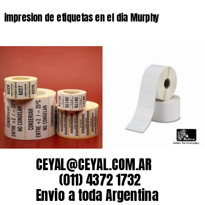 impresion de etiquetas en el dia Murphy