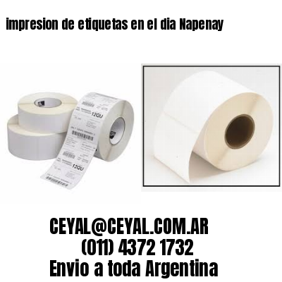 impresion de etiquetas en el dia Napenay