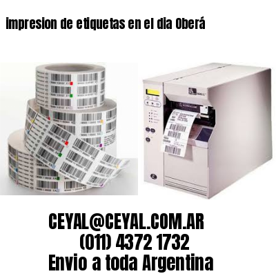 impresion de etiquetas en el dia Oberá