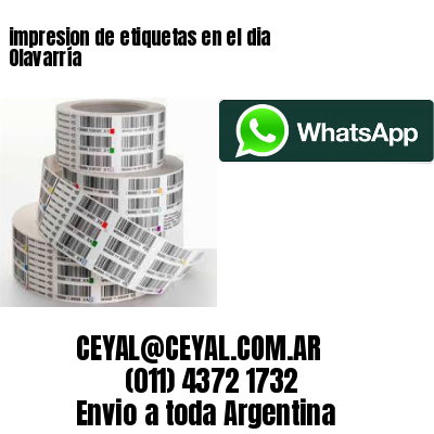 impresion de etiquetas en el dia Olavarría