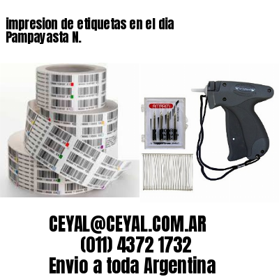 impresion de etiquetas en el dia Pampayasta N.