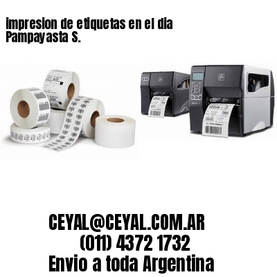 impresion de etiquetas en el dia Pampayasta S.
