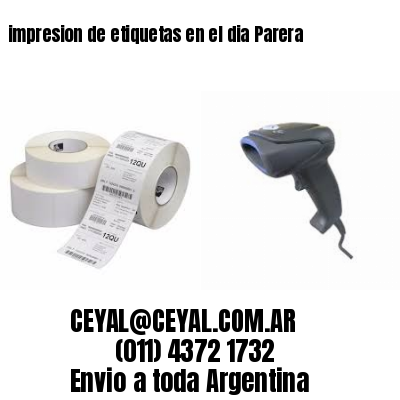 impresion de etiquetas en el dia Parera