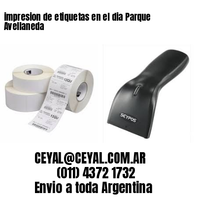 impresion de etiquetas en el dia Parque Avellaneda