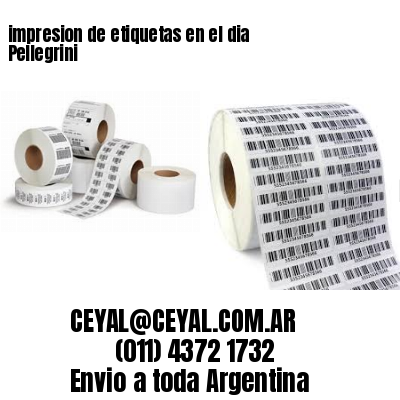 impresion de etiquetas en el dia Pellegrini