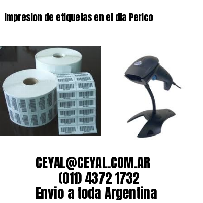 impresion de etiquetas en el dia Perico