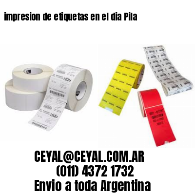 impresion de etiquetas en el dia Pila