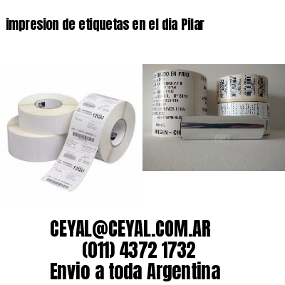 impresion de etiquetas en el dia Pilar