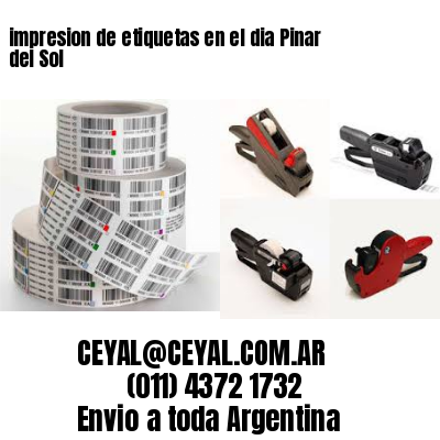 impresion de etiquetas en el dia Pinar del Sol