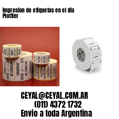 impresion de etiquetas en el dia Plottier