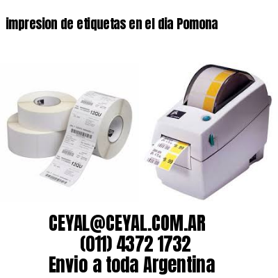 impresion de etiquetas en el dia Pomona