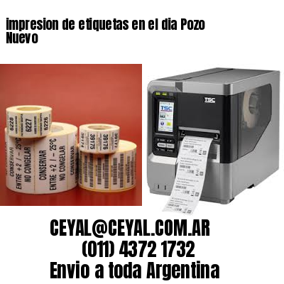 impresion de etiquetas en el dia Pozo Nuevo