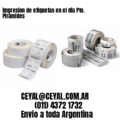 impresion de etiquetas en el dia Pto. Pirámides
