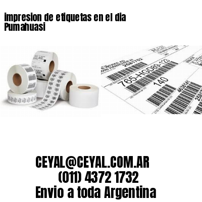 impresion de etiquetas en el dia Pumahuasi