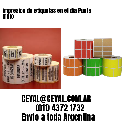 impresion de etiquetas en el dia Punta Indio